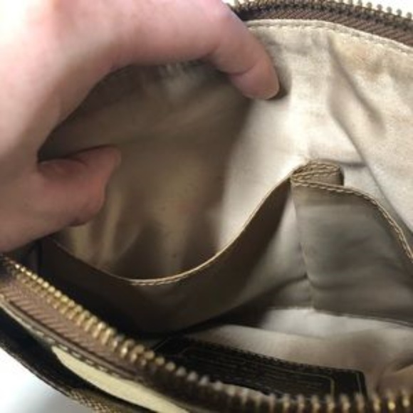 Coach Signature Zip File Crossbody Purse Handbag - Picture 8 of 8